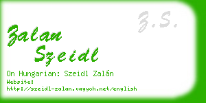 zalan szeidl business card